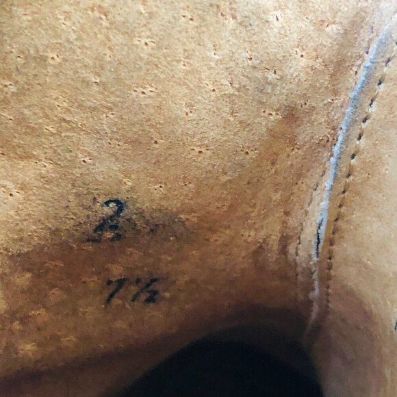 Western Cowboy Fringe Ankle Boots Gray/Brown Distressed  7.5 M - Picture 8 of 9